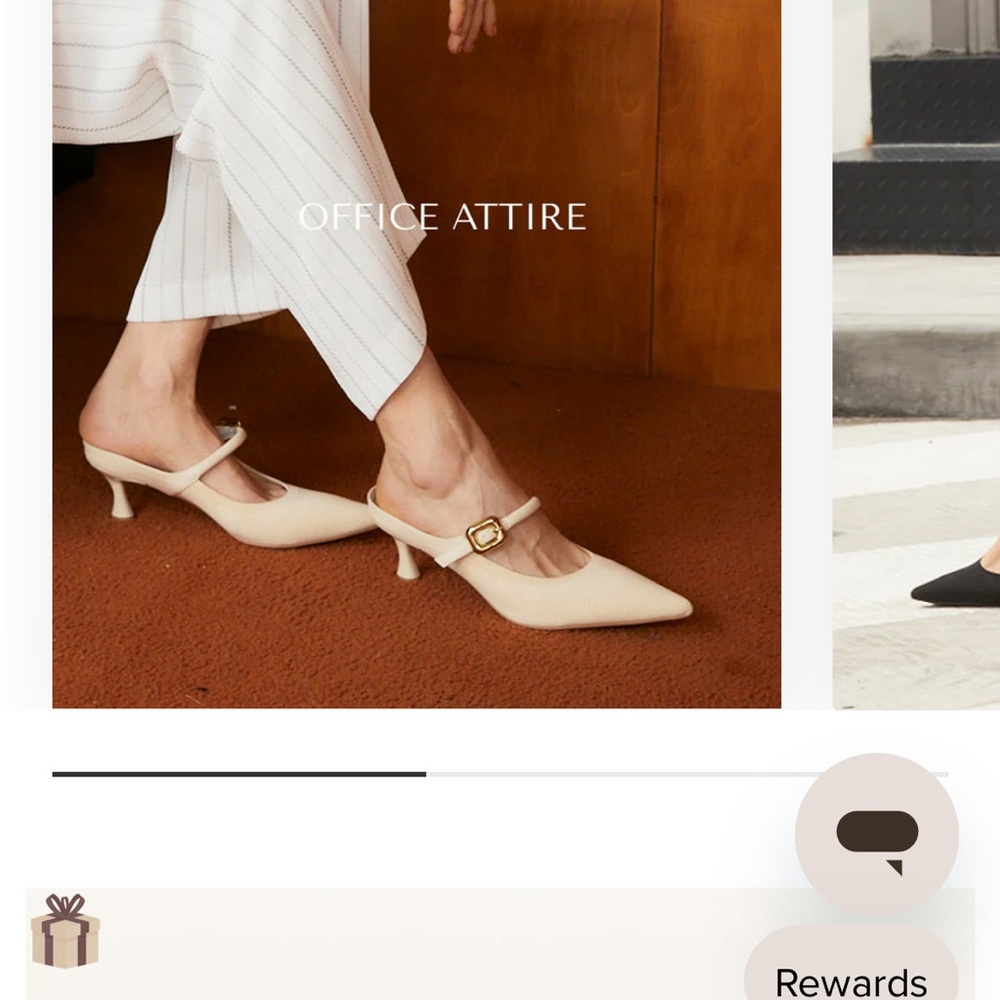 Elegant Cream Women's Kitten Heel Slides